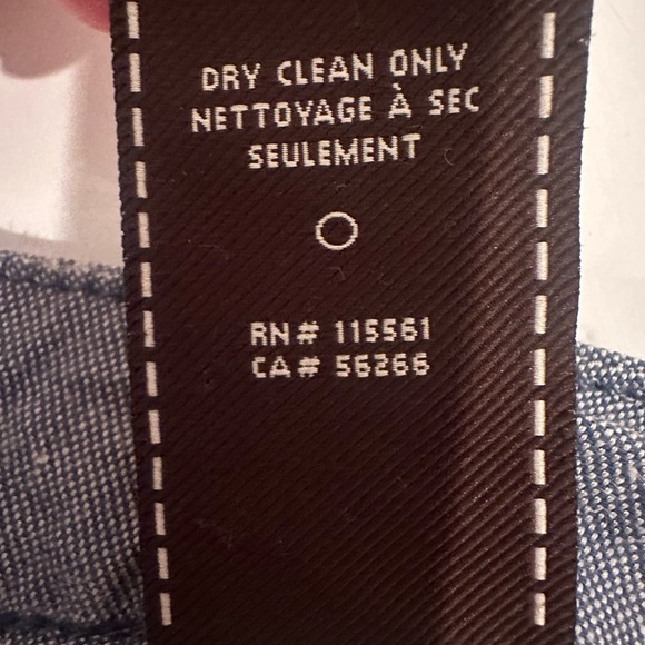 7 For All Mankind Linen Blend Blue Chinos With Elastic Cuff Ankles Sz 26 - Picture 5 of 7